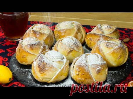 Необыкновенно вкусная и красивая выпечка - Ватрушки-розочки с сладким творогом. | Appetitno.TV