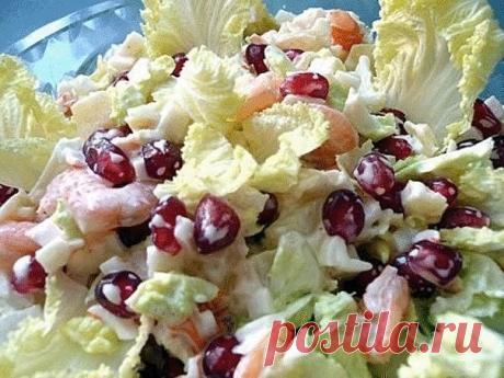 6 салатов с ПЕКИНСКОЙ КАПУСТОЙ.
1. Салат "Быстро и вкусно"