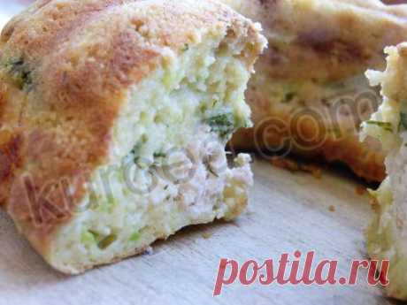 Кабачковый пирог с курицей.