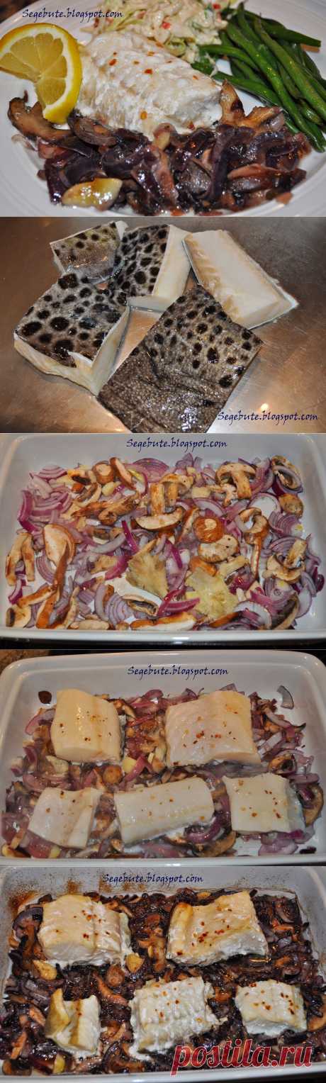 SEGEBUTĖS UŽRAŠAI: Balta žuvis ant grybų patalo