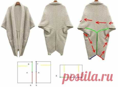 Очень простая выкройка кардигана / Простые выкройки / ВТОРАЯ УЛИЦА