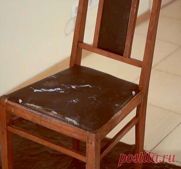 Из старого в новое: бюджетная реставрация старого стула | Краше Всех