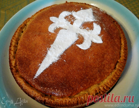 Сантьяго - галисийский средневековый пирог с миндалем (Tarta de Santiago), пошаговый рецепт на 3241 ккал, фото, ингредиенты - ...
