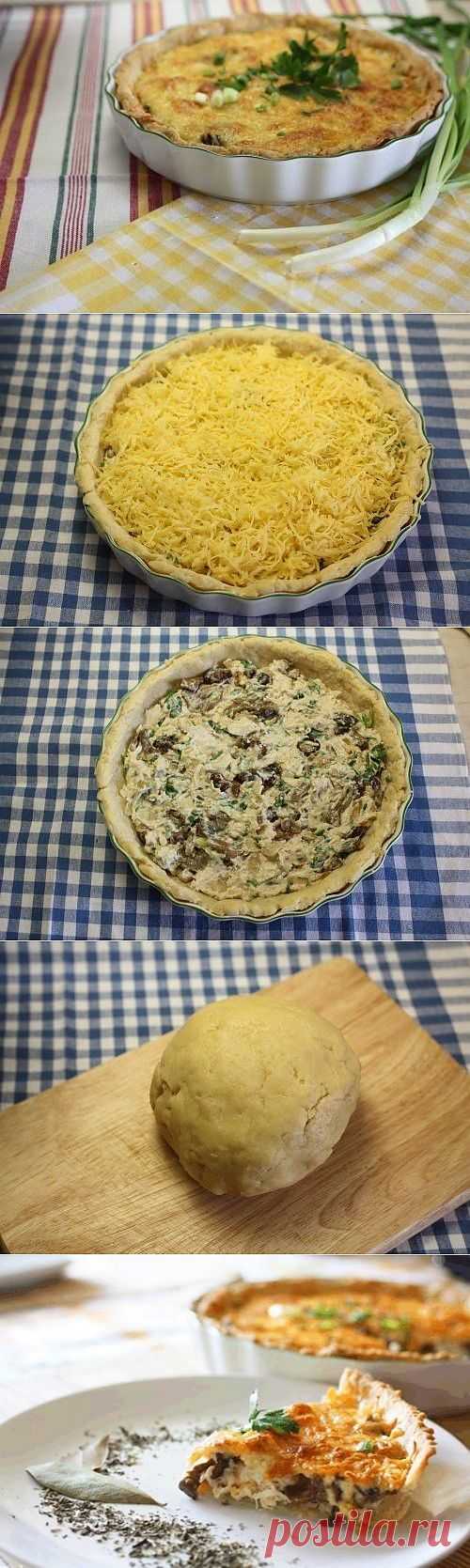 Вкусный и безумно сытный Пирог "Курино-грибной жульен"