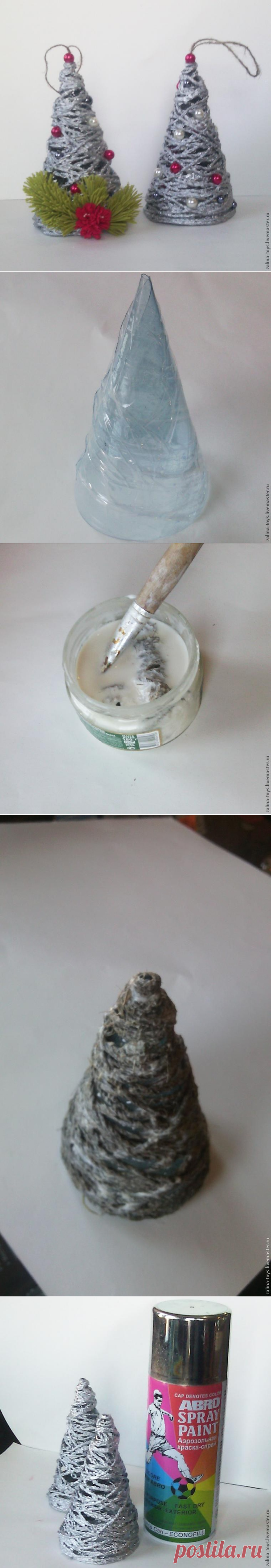 Ёлочка из джута — Сделай сам, идеи для творчества - DIY Ideas