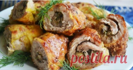 Мясные рулетики с грибами: их невозможно не любить Представляем вашему вниманию рецепт очень вкусных рулетиков, после которых просто «пальчики оближешь»