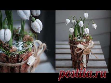 ПОДСНЕЖНИКИ из природных материалов / DIY TSVORIC