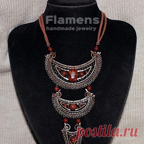 #колье #медныеукрашения #купить #скриняhandmade #скриня #ярмаркамастеров #украина #днепро