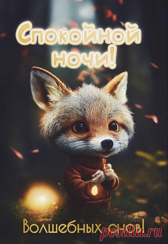 Спокойной ночи (открытка 1069): Бесплатные картинки &#8226; Otkrytki.Top