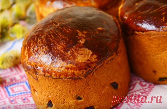 Сдобный кулич (по бабушкиному рецепту)