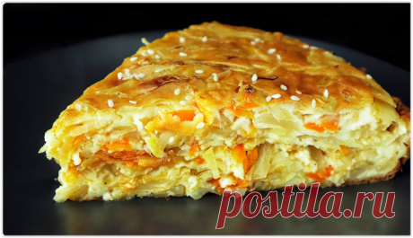 Очень вкусный капустный пирог - минимум теста максимум начинки! - Вкус жизни - медиаплатформа МирТесен