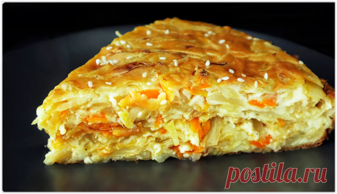 Очень вкусный капустный пирог - минимум теста максимум начинки! - Вкус жизни - медиаплатформа МирТесен