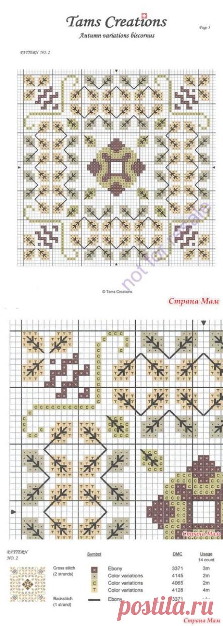 Коллекция бискорню "Autumn variations biscornus" - Бискорню и другие "кривульки" - Страна Мам
