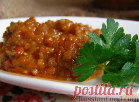Рецепт: Баклажанная икра на RussianFood.com