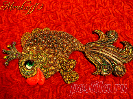 Золотая Рыбка (точечная роспись)