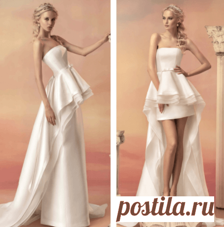 Свадебные платья красного цвета - фото