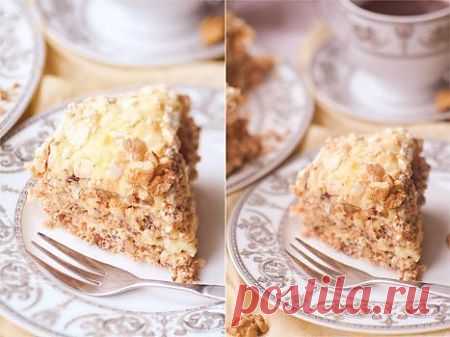 Рецепт - Ореховый торт-безе с заварным кремом &raquo; РЕЦЕПТЫ 2014. Вкусные и простые рецепты. Кулинарные рецепты с фотографиями на каждый день! Рецепты тортов, рецепты салатов, рецепты первых и основных блюд для всех!
