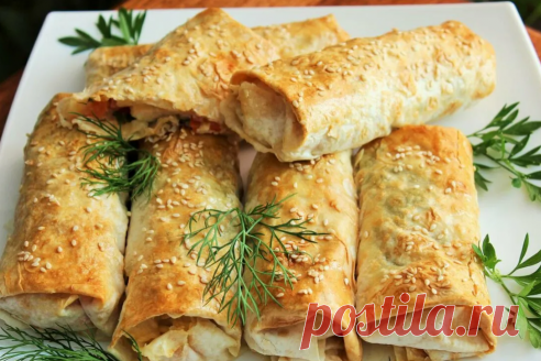 Рулетики из лаваша с необычной начинкой: дешево, вкусно и необычно -