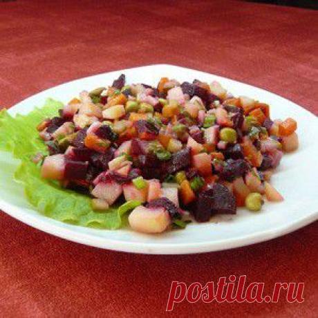 Винегрет рецепт – русская кухня, салаты со свеклой, вегетарианская еда: салаты
