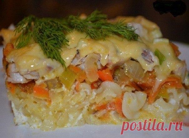 Запеканка из макарон с курицей - Простые рецепты Овкусе.ру