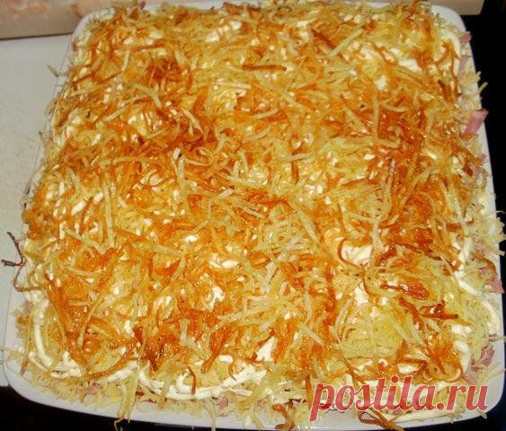 Слоеный салат "Блондиночка" | Четыре вкуса