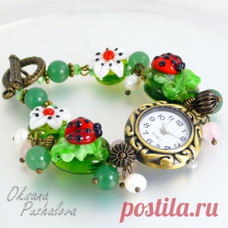 Украшения, выплавленные из стекла. Мастер Оксана Пужалова