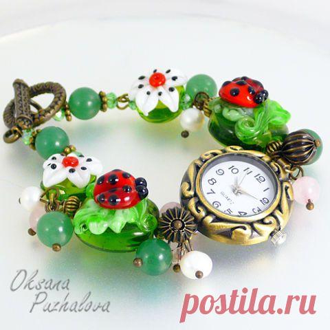 Украшения, выплавленные из стекла. Мастер Оксана Пужалова