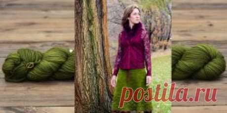 Вязаная юбка трапеция Autumn Foliage - Вяжи.ру