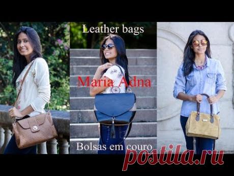 Video demonstrativo de bolsas em couro Maria Adna. Leather bags. Taschen aus Leder. Sacs en cuir