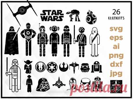 Star Wars bundle SVG DXF Png Vector Cut File Cricut Design