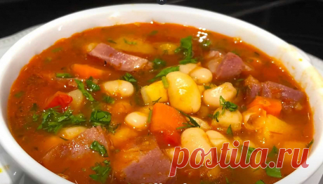Классический фасолевый суп с мясом — рецепт на Eda.Video
