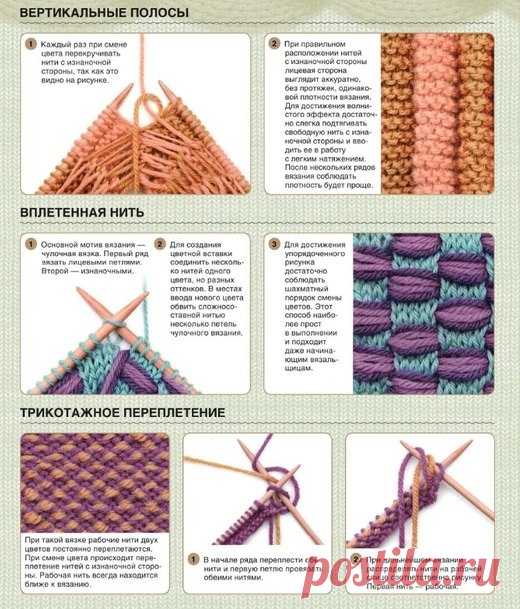 Многоцветное вязание. Многоцветное вязание спицами | Free Patterns