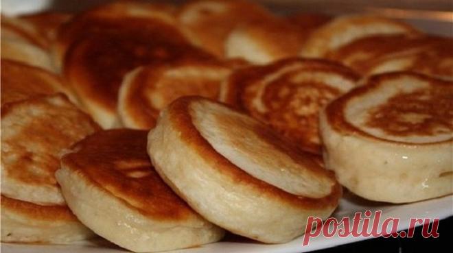 Пышные оладушки на кипяченом кефире