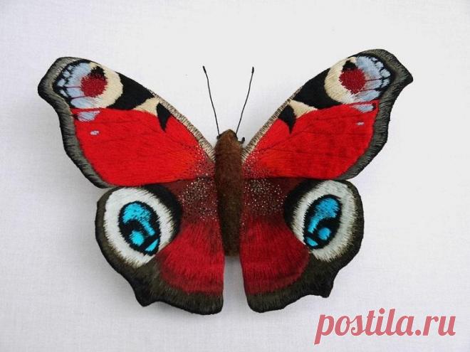 Как живые! Бабочки-броши от рукодельниц | Рукоделие