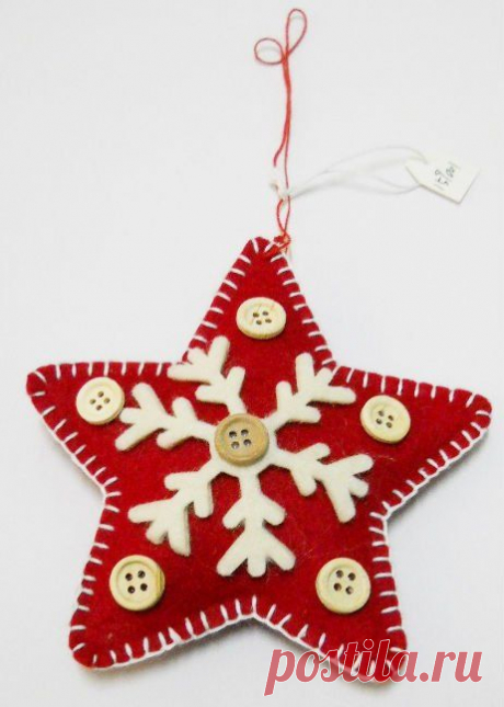 159001 Hot Sale Handmade Felt Christmas Star Ornaments