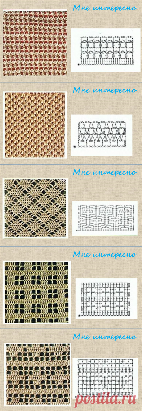 № 21 - 40 схемы и образцы для вязания крючком - в копилку мастерицы | МНЕ ИНТЕРЕСНО | Яндекс Дзен