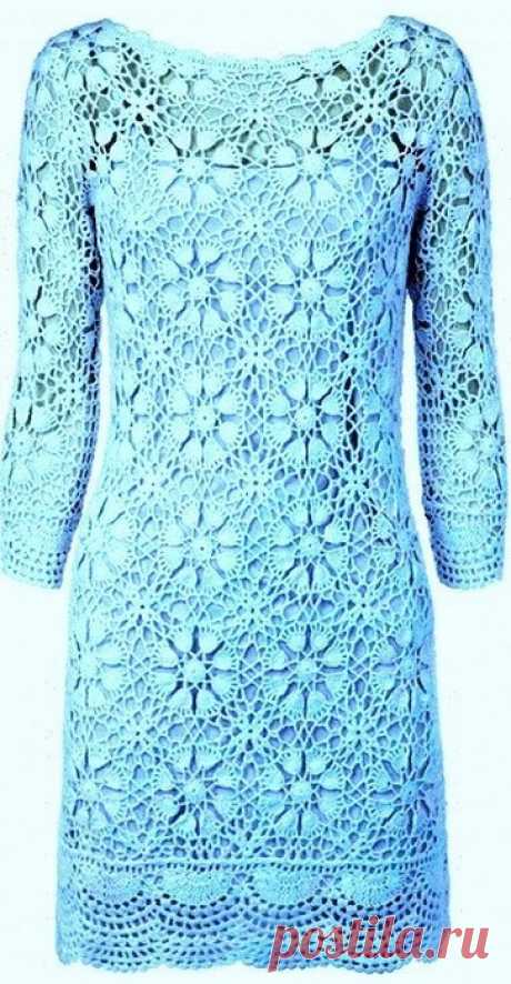 Платье из круглых мотивов