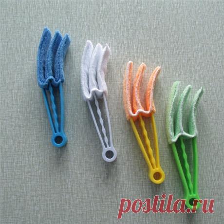 Многофункциональная щетка для очистки окон и жалюзи с 3 лезвиями, очиститель воздуха, затвор, домашний инструмент|brush bathroom|brush mowerbrush toilet | АлиЭкспресс