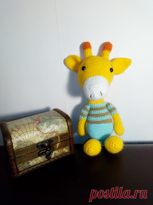 Вязаная игрушка Жираф.Связан крючком