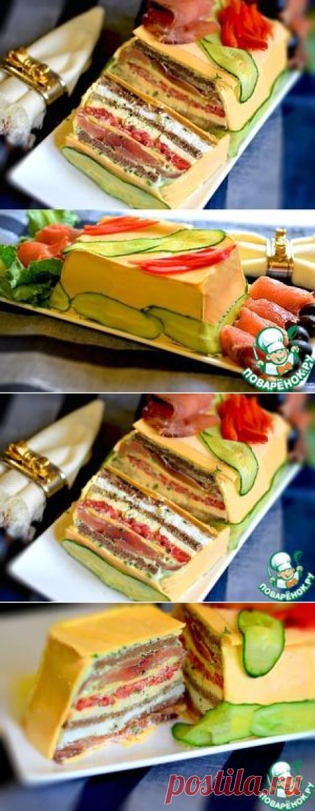Сырный закусочный торт - кулинарный рецепт