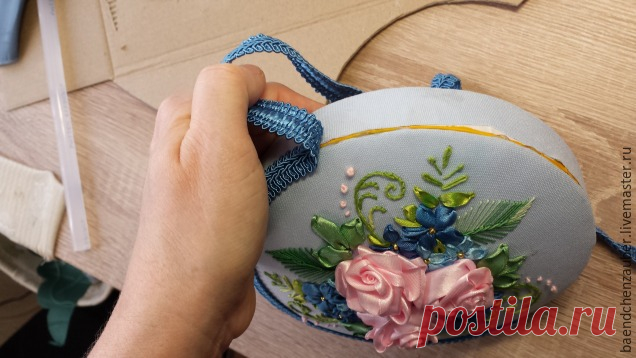 Вышиваем лентами чудесную шкатулку - Ярмарка Мастеров - ручная работа, handmade