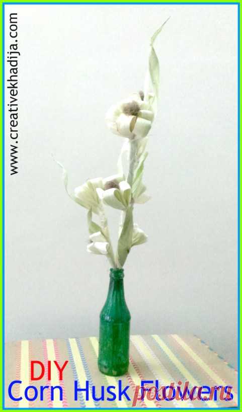 How To Make Corn Husk Flowers Bouquet for Fall