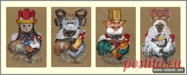 гламурные рисованные кошки - Поиск в Google