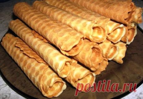 Вафельные трубочки | Рецепты вкусно