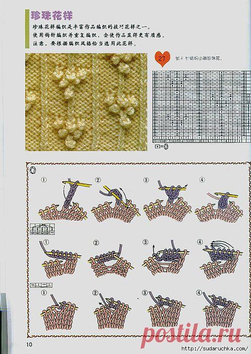 "Узоры - для вязания спицами". Японский журнал по вязанию..