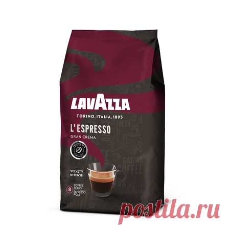 Lavazza Gran Crema Espresso 1 кг - купить зерновой кофе Lavazza Gran Crema Espresso в упаковке по 1 килограмму
