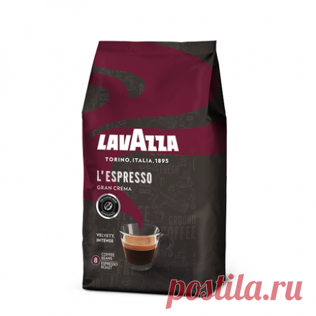 Lavazza Gran Crema Espresso 1 кг - купить зерновой кофе Lavazza Gran Crema Espresso в упаковке по 1 килограмму