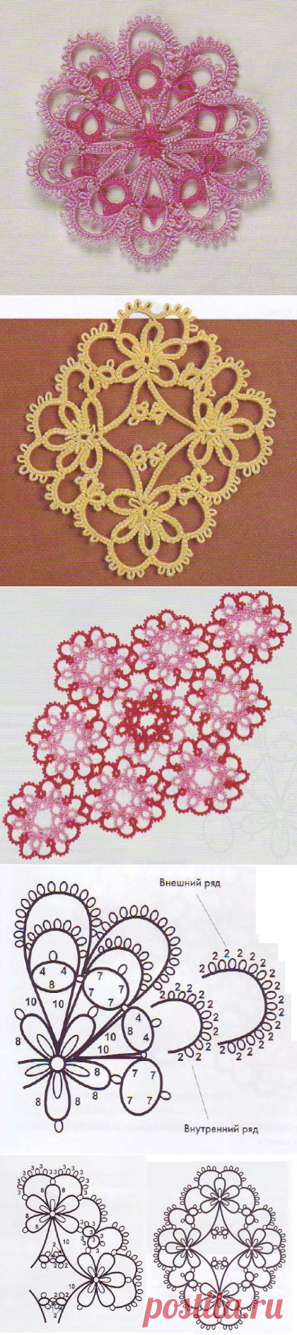 Кружевные мотивы фриволите / Фриволите / В рукоделии