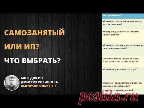 Самозанятый или ИП? Что выбрать?
