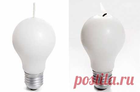 Prácticas Ideas para el Hogar...: DIY Velas con forma de Bombilla Tutorial